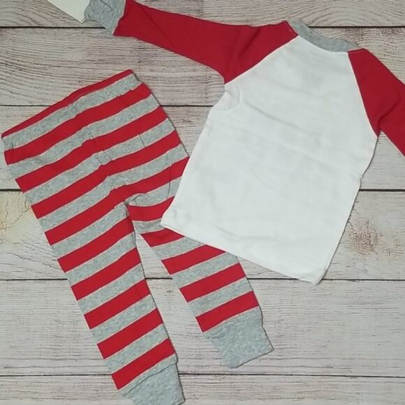 Carter's Team Santa Pajamas | Size 12M - Picture 2 of 4